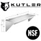 KUTLER Stainless Steel Shelf, NSF Commercial Wall Mount Shelves with Backsplash, Floating Metal Shelving for Restaurant, Kitchen, Home, Garage